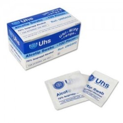 UNI WIPE ALCOTIP FOR INJECTIONS, HANDS, GYM x 30