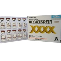 HUGOTROPIN Pregnyl HCG5000iu x 10 + Free Bac Water