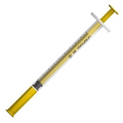 Syringe 1ml Gold Colour X 50