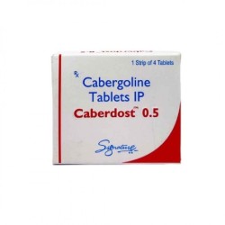 Cabergoline Signature Pharma Grade 4 tablets box