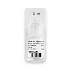 Water for Injections 3 x 5ml vials, 15ml total