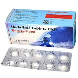 Modafinil ModVigil 200mg x 10 tabs, pharma grade, 10 tabs blister